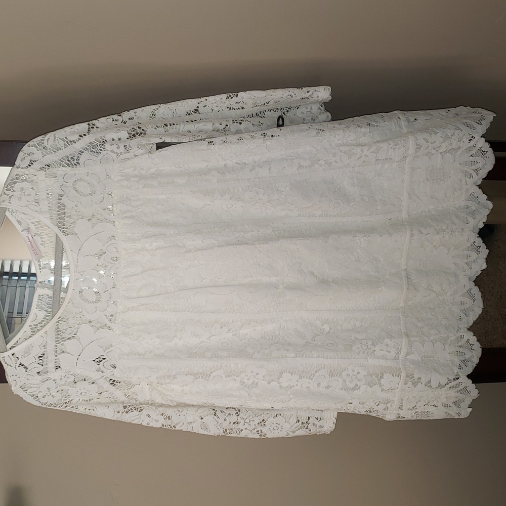 JJ's Fairyland White Lace Dress